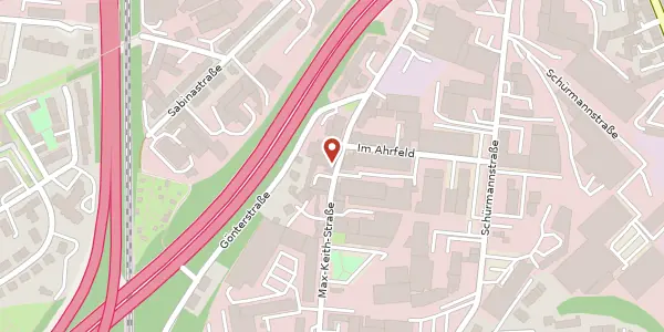 Karte der Umgebung von Max-Keith-Str. 44, 45136 Essen