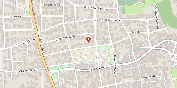Karte der Umgebung von Steinachstraße 20, 69198 Schriesheim