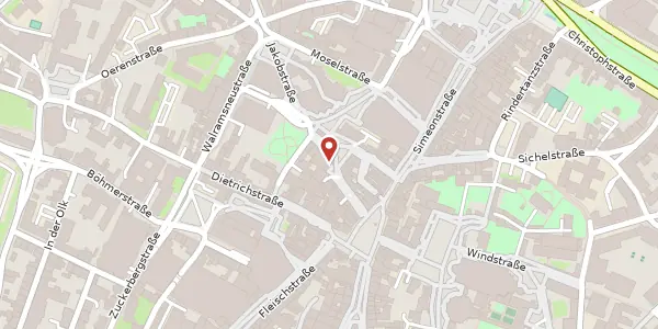 Karte der Umgebung von Jakobstraße 9-10, 54290 Trier