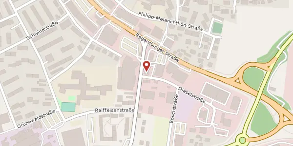 Karte der Umgebung von Barbarastr. 3, 92224 Amberg