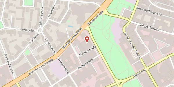Karte der Umgebung von Taunusanlage 9-10, 60329 Frankfurt