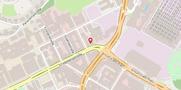 Karte der Umgebung von Kriegsbergstraße 30, 70174 Stuttgart