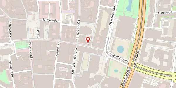 Karte der Umgebung von Grimmaische Straße 25, 04109 Leipzig