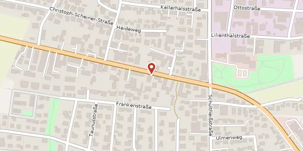 Karte der Umgebung von Friedrichshofener Str. 27, 85049 Ingolstadt