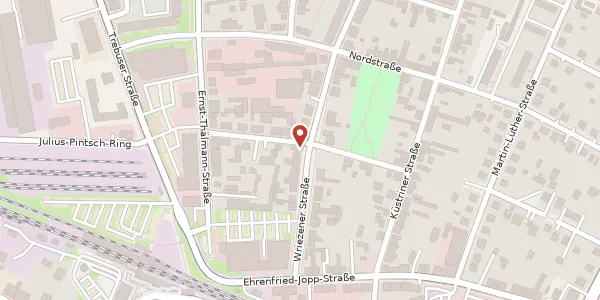 Karte der Umgebung von Wriezener Straße 60, 15517 Fürstenwalde