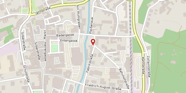 Karte der Umgebung von Bahnhofstraße 4, 08451 Crimmitschau