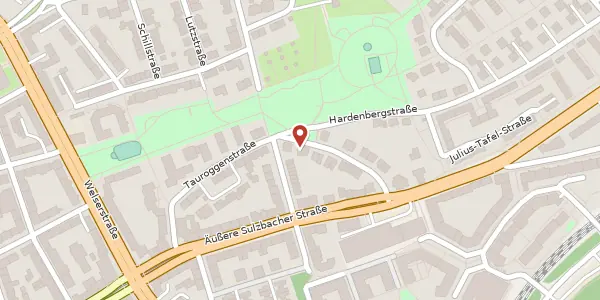 Karte der Umgebung von Schleiermacherstr. 25, 90491 Nürnberg