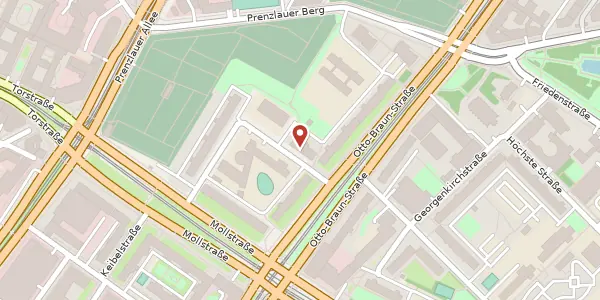 Karte der Umgebung von Mendelssohnstraße 27, 10405 Berlin