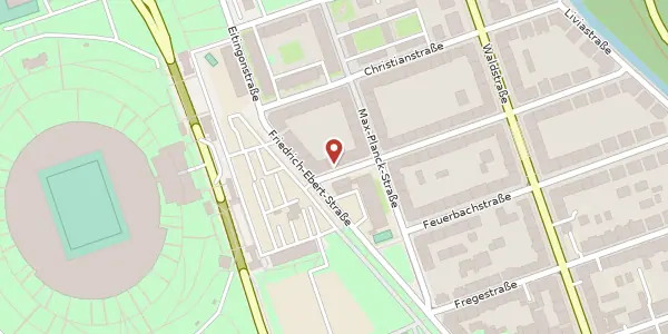 Karte der Umgebung von Wettiner Straße 34, 04105 Leipzig