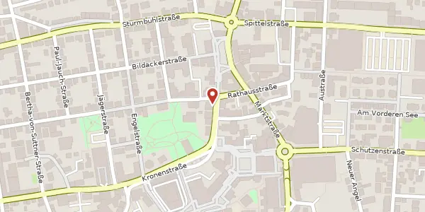 Karte der Umgebung von Kirchstraße 11, 78054 Villingen-Schwenningen
