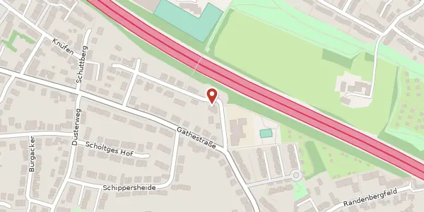 Karte der Umgebung von Bänkskenweg 24, 45475 Mülheim an der Ruhr