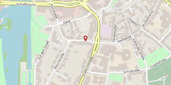 Karte der Umgebung von Wertgasse 26, 45468 Mülheim an der Ruhr