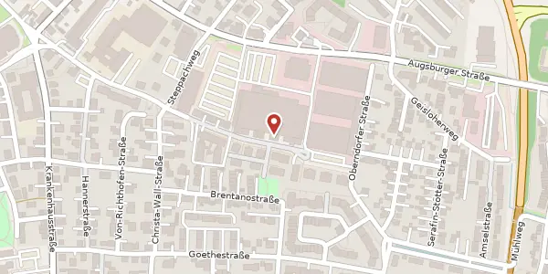 Karte der Umgebung von Am Stadtbach 27, 89312 Günzburg