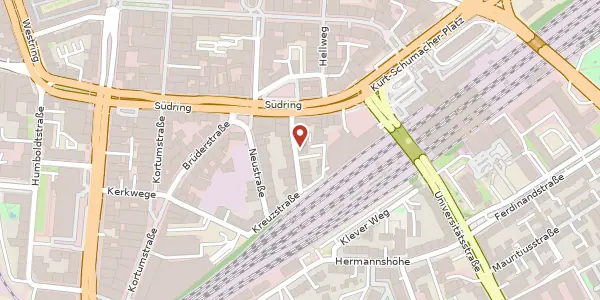 Karte der Umgebung von Rechener Str. 5, 44787 Bochum