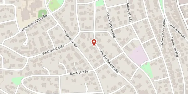 Karte der Umgebung von Weißenburgstr. 49, 75173 Pforzheim
