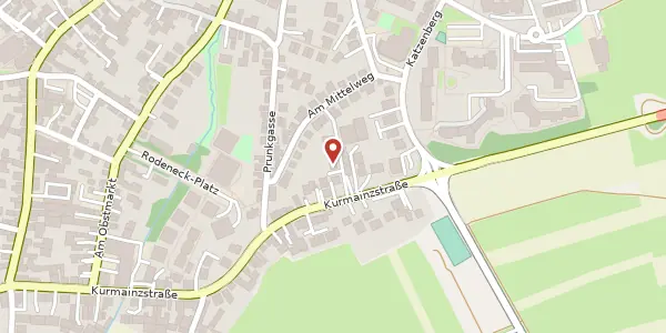Karte der Umgebung von Kurmainzstraße 47, 55126 Mainz