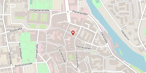 Karte der Umgebung von Gerberstr. 27, 87435 Kempten