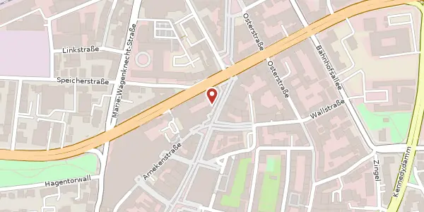 Karte der Umgebung von Almsstraße 28, 31134 Hildesheim