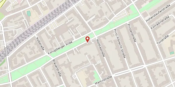Karte der Umgebung von Königsberger Allee 92, 47058 Duisburg
