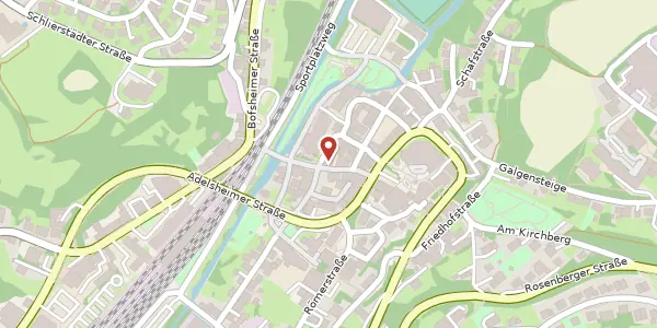 Karte der Umgebung von Friedrichstraße 3, 74706 Osterburken