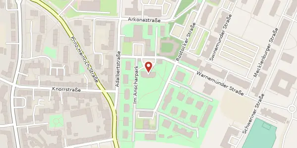Karte der Umgebung von Weimarer Straße 6, 24106 Kiel