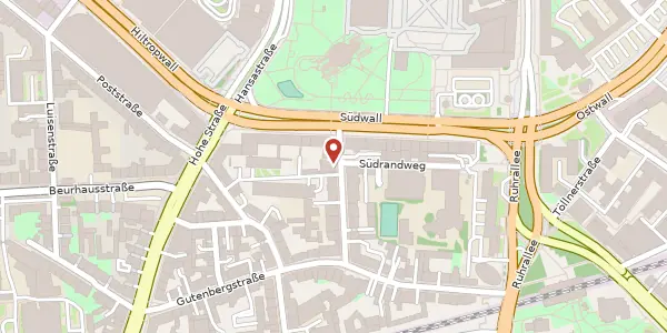 Karte der Umgebung von Elisabethstr. 4, 44139 Dortmund