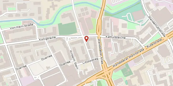 Karte der Umgebung von Litzowstraße 22, 22041 Hamburg