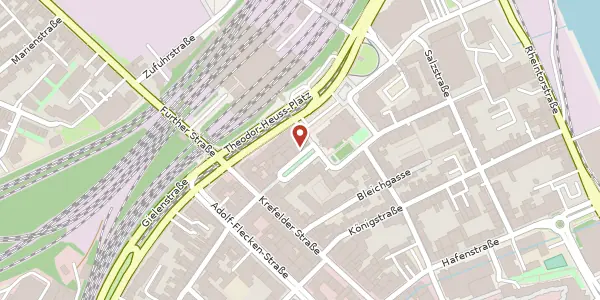 Karte der Umgebung von Marienkirchplatz 7, 41460 Neuss