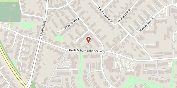 Karte der Umgebung von Kurt-Schumacher-Str. 107, 46539 Dinslaken