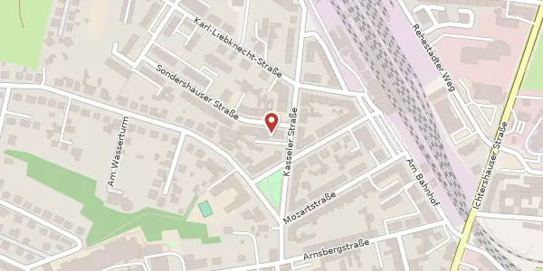 Karte der Umgebung von Kasseler Straße 4, 99310 Arnstadt