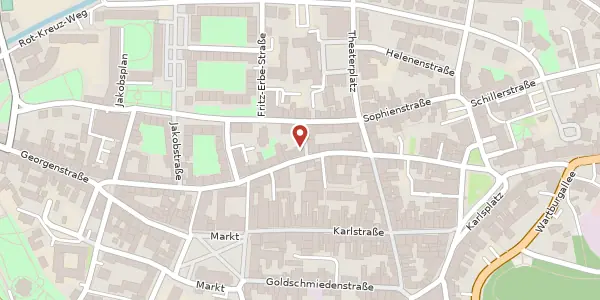 Karte der Umgebung von Alexanderstraße 57/59, 99817 Eisenach