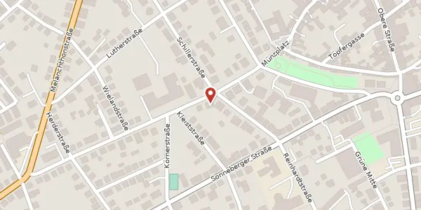 Karte der Umgebung von Pfortenstraße 7, 07318 Saalfeld