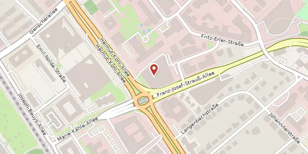 Karte der Umgebung von Fritz-Schäffer-Str. 1, 53113 Bonn