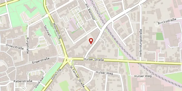 Karte der Umgebung von St. Huberter Str. 10, 47906 Kempen