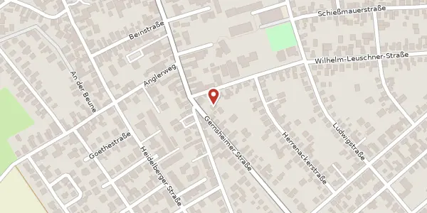 Karte der Umgebung von Gernsheimer Str. 2a, 64584 Biebesheim