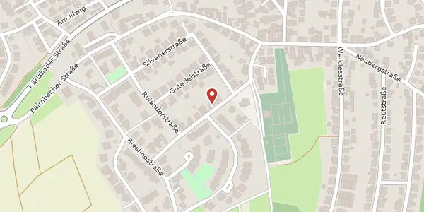 Karte der Umgebung von Rebgärtenstraße 14, 76228 Karlsruhe