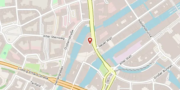 Karte der Umgebung von Stadthausbrücke 1-3, 20355 Hamburg
