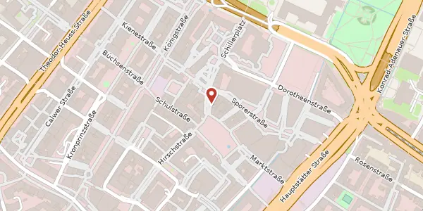 Karte der Umgebung von Kirchstraße 4, 70173 Stuttgart