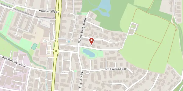 Karte der Umgebung von Schlierbergstraße 153 a, 79100 Freiburg im Breisgau
