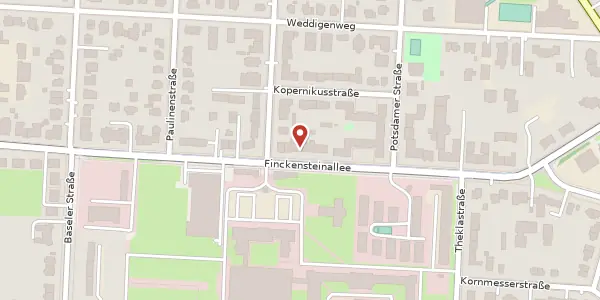 Karte der Umgebung von Finckensteinallee 60, 12205 Berlin