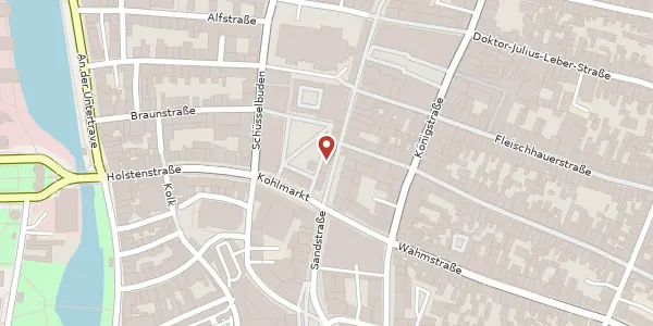 Karte der Umgebung von Breite Straße 66, 23552 Lübeck