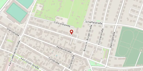 Karte der Umgebung von Semmelweistraße 36, 14482 Potsdam