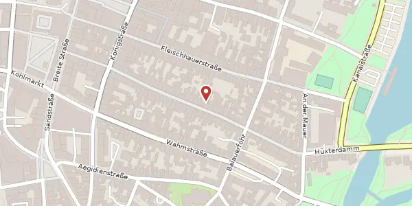 Karte der Umgebung von Hüxstraße 69, 23552 Lübeck