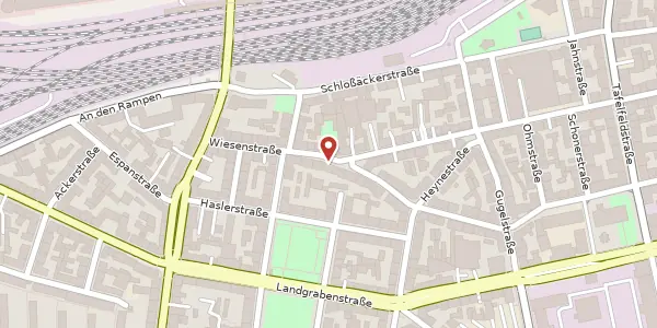 Karte der Umgebung von Wiesenstr. 28, 90443 Nürnberg