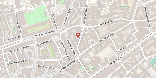 Karte der Umgebung von Textorstr. 9, 97070 Würzburg