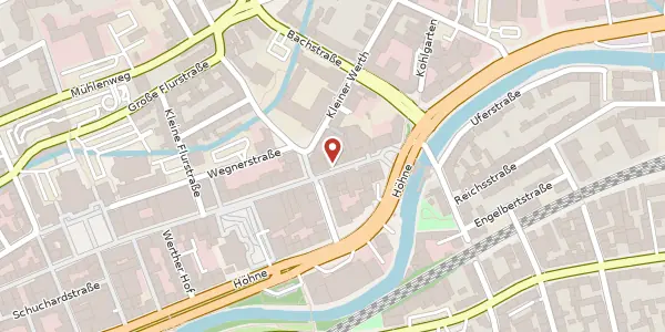 Karte der Umgebung von Werth 91-93, 42275 Wuppertal
