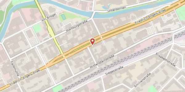 Karte der Umgebung von Friedrich-Engels-Allee 322, 42283 Wuppertal
