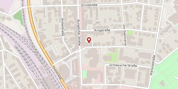 Karte der Umgebung von Friedrichstraße 17, 31275 Lehrte