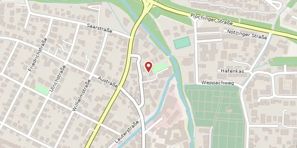 Karte der Umgebung von Plochinger Straße 58/1, 73230 Kirchheim/Teck