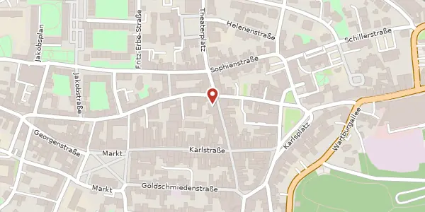 Karte der Umgebung von Querstraße 17, 99817 Eisenach